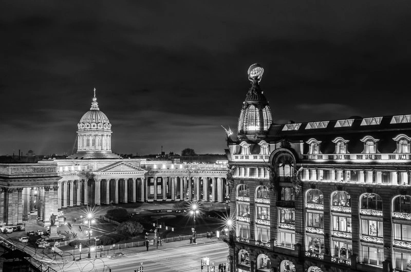 Петербург Черно Белые